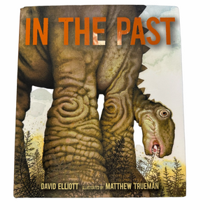 In the Past Dinosaur XL Hardcover Read Aloud Picture Book by David Elliott